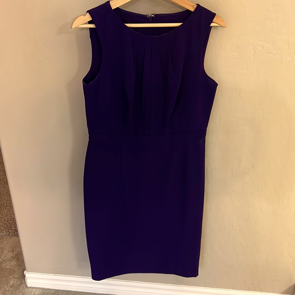 Talbots purple 8P sheath excellent!